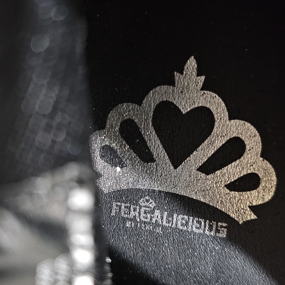 Fergalicious by Fergie Mackenzie-T Black Ankle Boots 3" Heel Buckle Zip Size 8.5 - Picture 9 of 9